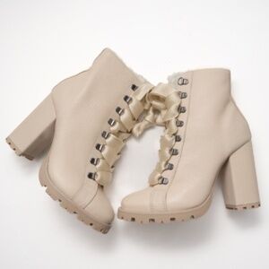 Schutz. Zara Lace Up Boots.